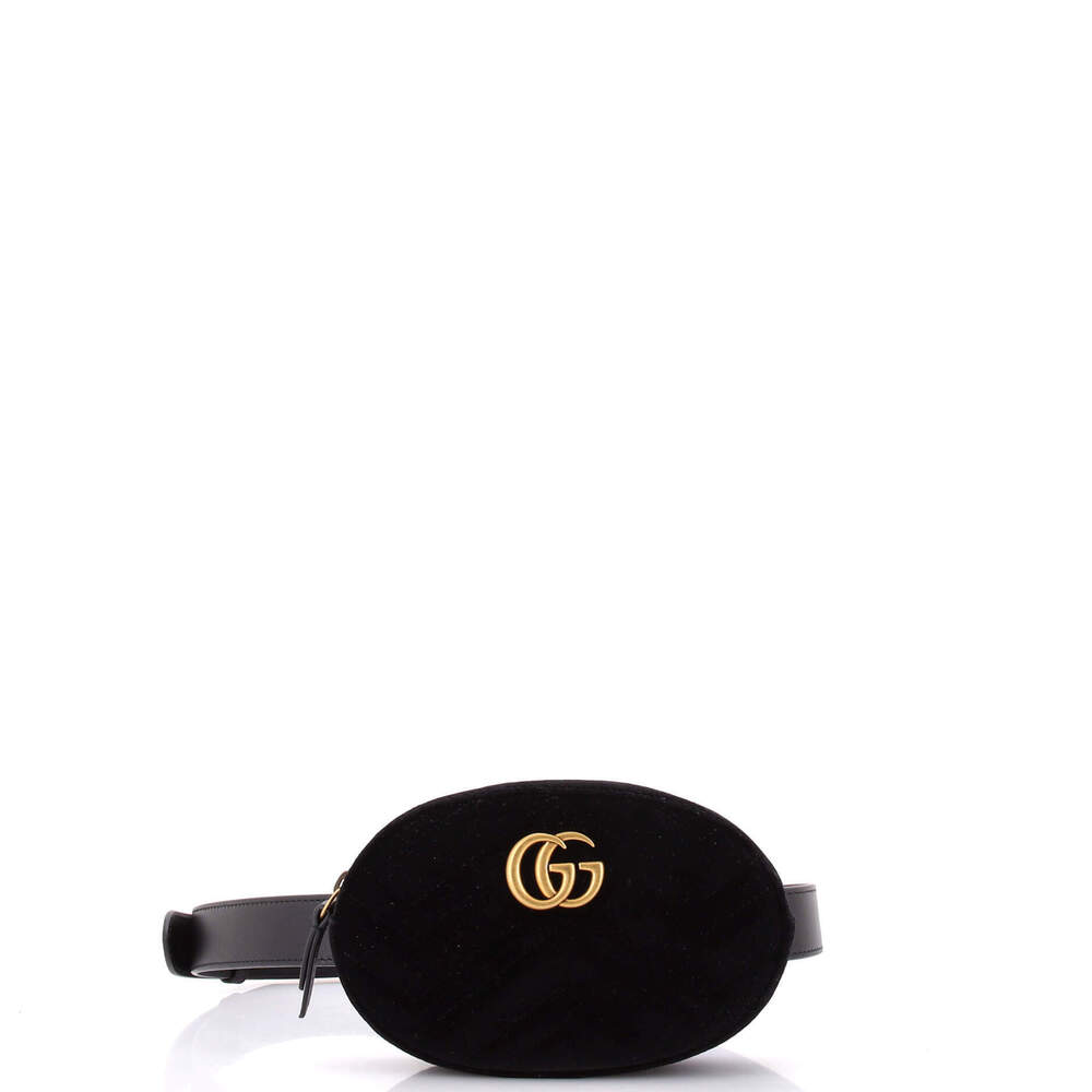 Gucci GG Marmont Belt Bag Matelasse Velvet